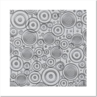 Abstract round pattern VIII Posters and Art